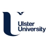 Ulster University logo with stylized 'U' and bird motif on a white background.